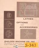 Sheldon Lathes Options and Accessories Manual Vintage 1967